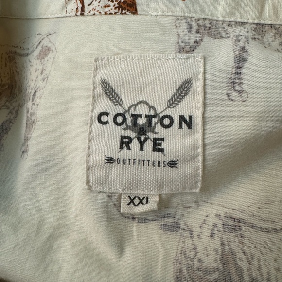 Cotton and Rye Women’s Western Shirt with Longhorn Pattern, XXL - Picture 2 of 6